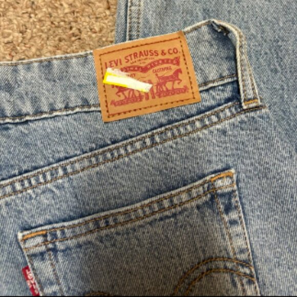 LEVIS LEVI'S LOOSE SUPER LOW TABLE TALK DESTROY JEANS NWOT 26 w - Picture 10 of 12